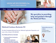 Tablet Screenshot of medicaidrecoveries.com